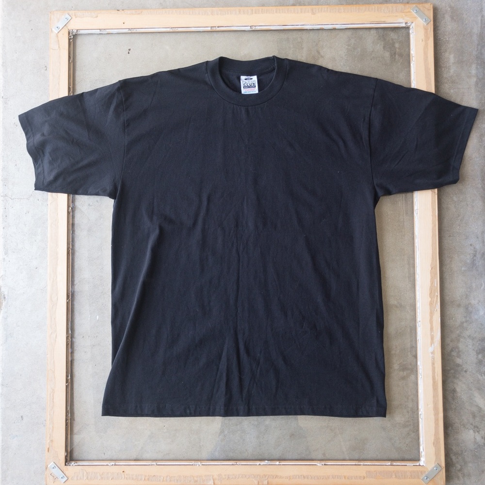 Black Pro Club Heavyweight Crewneck T-Shirt 2XL